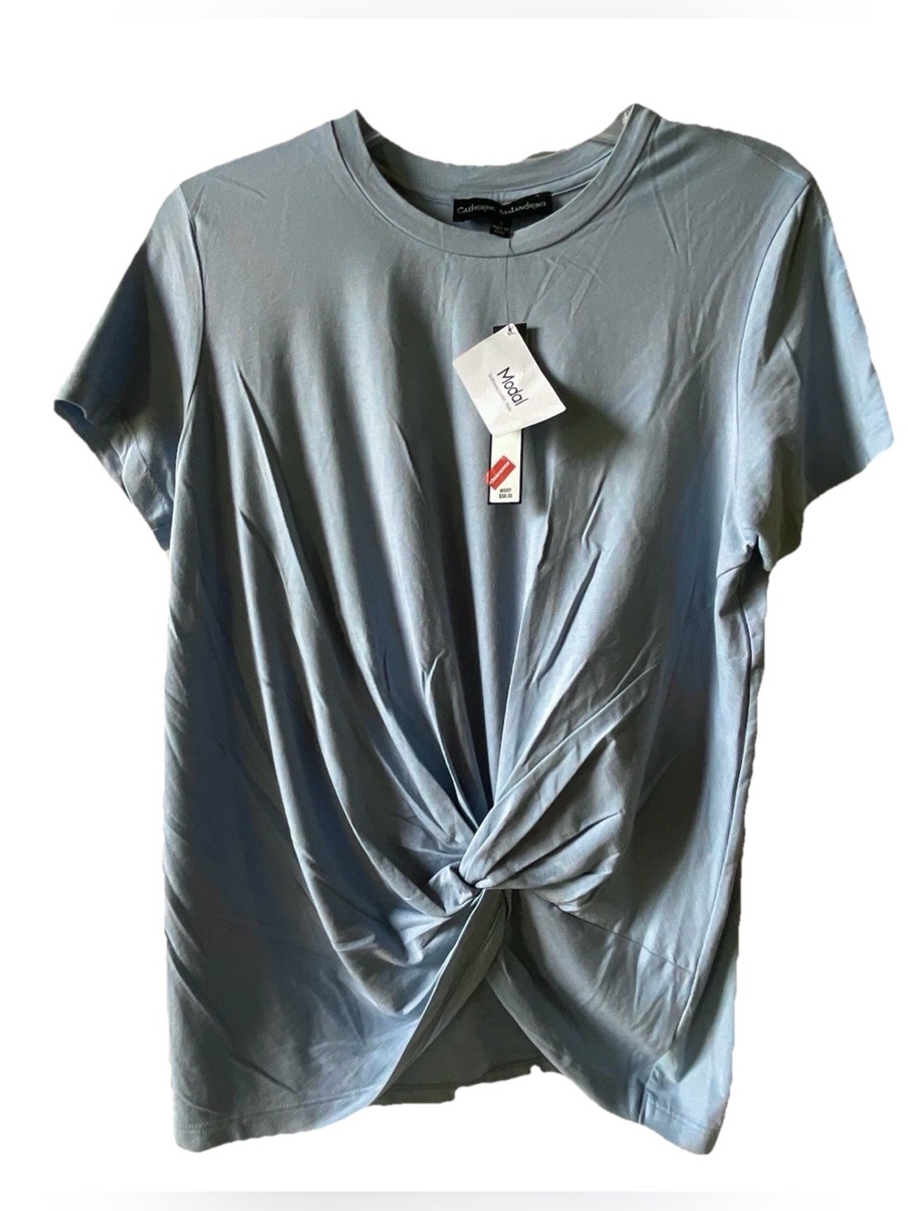 Catherine Malandrino Blue Short Sleeve Tee Shirt Size Small NWT